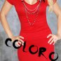 #3 Red Sexy Women's Clothing for Clubwear Halter Tops Blouse Free Size