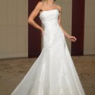 A-Line/Princess Strapless Chapel Train Taffeta wedding dress for brides 2010 Style(ML10)