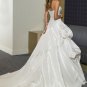A-line/Princess Strapless Cathedral Satin wedding dress for brides 2010style(ML08)
