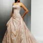 A-Line/Princess Strapless Chapel Train Taffeta wedding dress for brides 2010 Style(ML09)