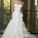 A-Line/Princess Strapless Chapel Train Taffeta wedding dress for brides 2010 Style(ML04)
