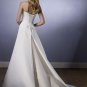 A-Line/Princess Strapless Chapel Train Satin wedding dress for brides 2010 Style(WDA1720)