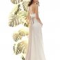 A-Line/Princess Strapless Brush Train satin wedding dress for bridal(y0809029)