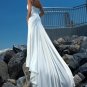A-line/Princess Strapless Cathedral Satin wedding dress for brides 2010style(DEX0027)