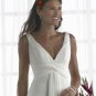 A-line/Princess Strapless Cathedral Satin wedding dress for brides 2010style(WDA35)
