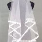 1T IVORY CHAPEL LACE MANTILLA WEDDING Bride VEIL2 M #6