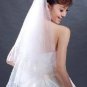 1T IVORY WHITE CHAPEL LACE MANTILLA WEDDING Bride VEIL2 M #9