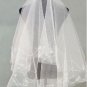 1T IVORY WHITE LACE MANTILLA WEDDING Bride VEIL #14