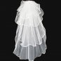 1T IVORY WHITE LACE MANTILLA WEDDING Bride VEIL #19