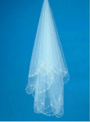 1T IVORY WHITE LACE MANTILLA WEDDING Bride VEIL #24