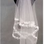 1T IVORY WHITE LACE MANTILLA WEDDING Bride VEIL #30