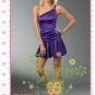 A-line/Princess Sweetheart Cathedral Train Satin wedding dress (WDA31) for brides with purple style
