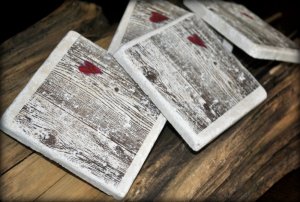 "Naturally Yours" Marble Coaster, shipping included to US