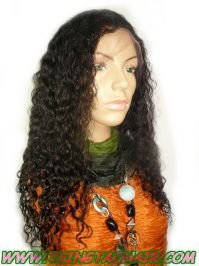 100% Indian Remy Full Lace Wig- Waterwave Curl