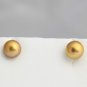 7-8 mm gold pearl stud earrings