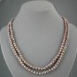 Single Strand 6.5-7.5mm lavender pearls, 46" necklace