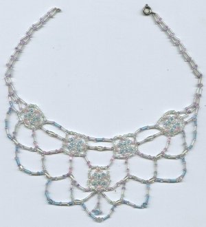 Crystal bead necklace