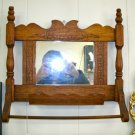 OAK FOLK ART POWDER ROOM MIRROR
