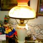 FENTON ART GLASS BURMESE TABLE LAMP