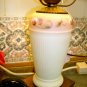 FENTON ART GLASS BURMESE TABLE LAMP