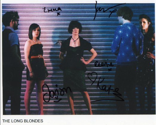 The Long Blondes FULLY SIGNED 8" x 10" Photo COA 100% Genuine
