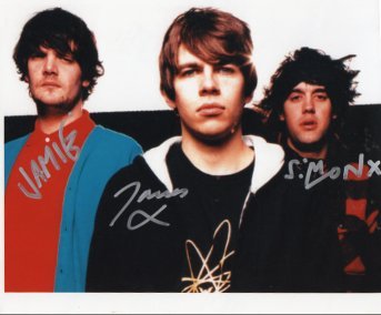 The Klaxons FULLY SIGNED 8" x 10" Photo COA 100% Genuine