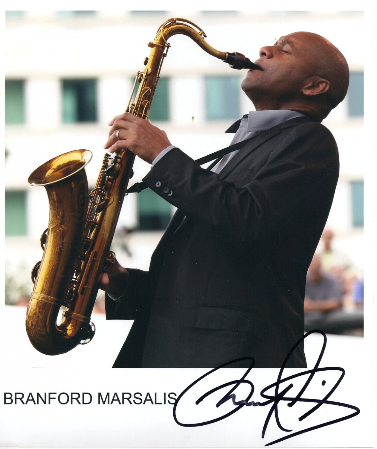 Branford Marsalis SIGNED 8" x 10" Photo COA 100 Genuine