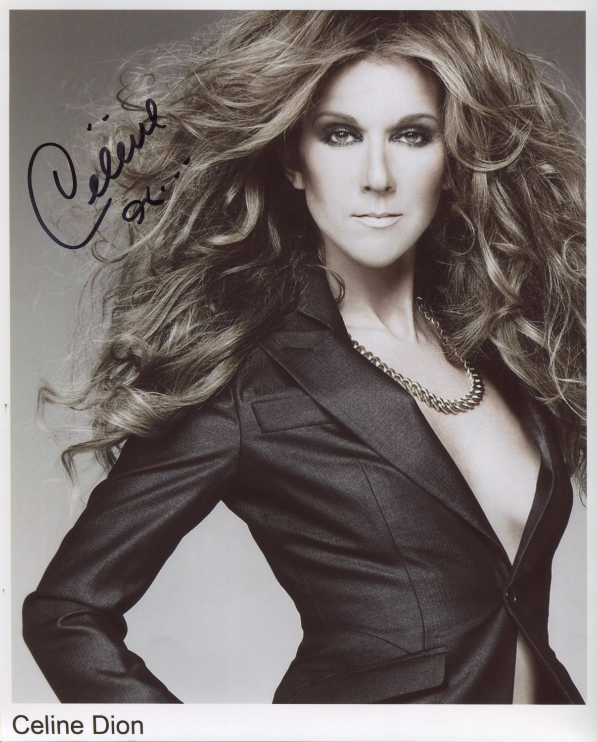 Celine Dion SIGNED Photo 1st Generation PRINT Ltd 150 + Certificate (2)