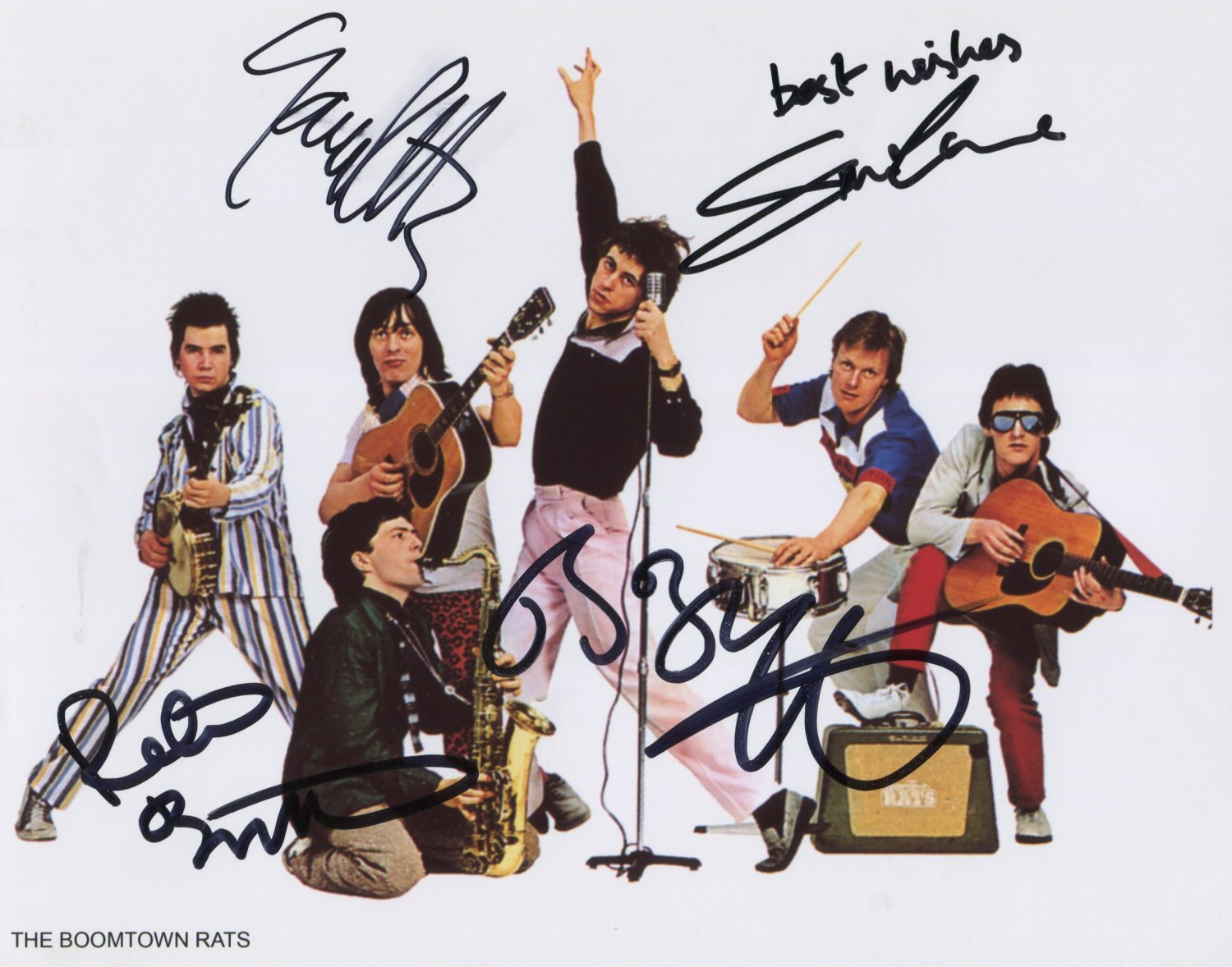 Boomtown Rats SIGNED Photo 1st Generation PRINT Ltd 150 + Certificate (1)