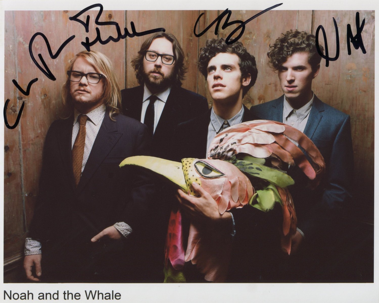 Noah & The Whale FULLY SIGNED Photo 1st Generation PRINT Ltd 150 + Certificate (2)