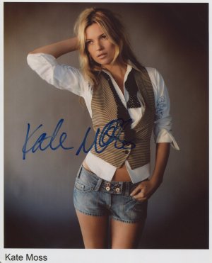Kate Moss SIGNED Photo 1st Generation PRINT Ltd 150 + Certificate (3)