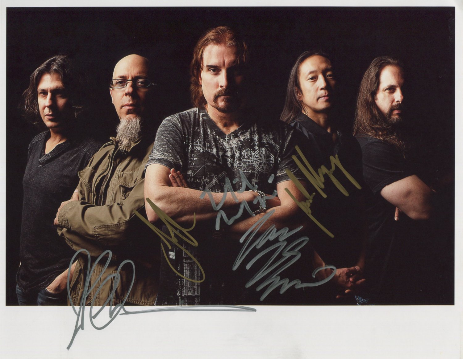 Dream Theater FULLY SIGNED Photo + Certificate Of Authentication 100% Genuine