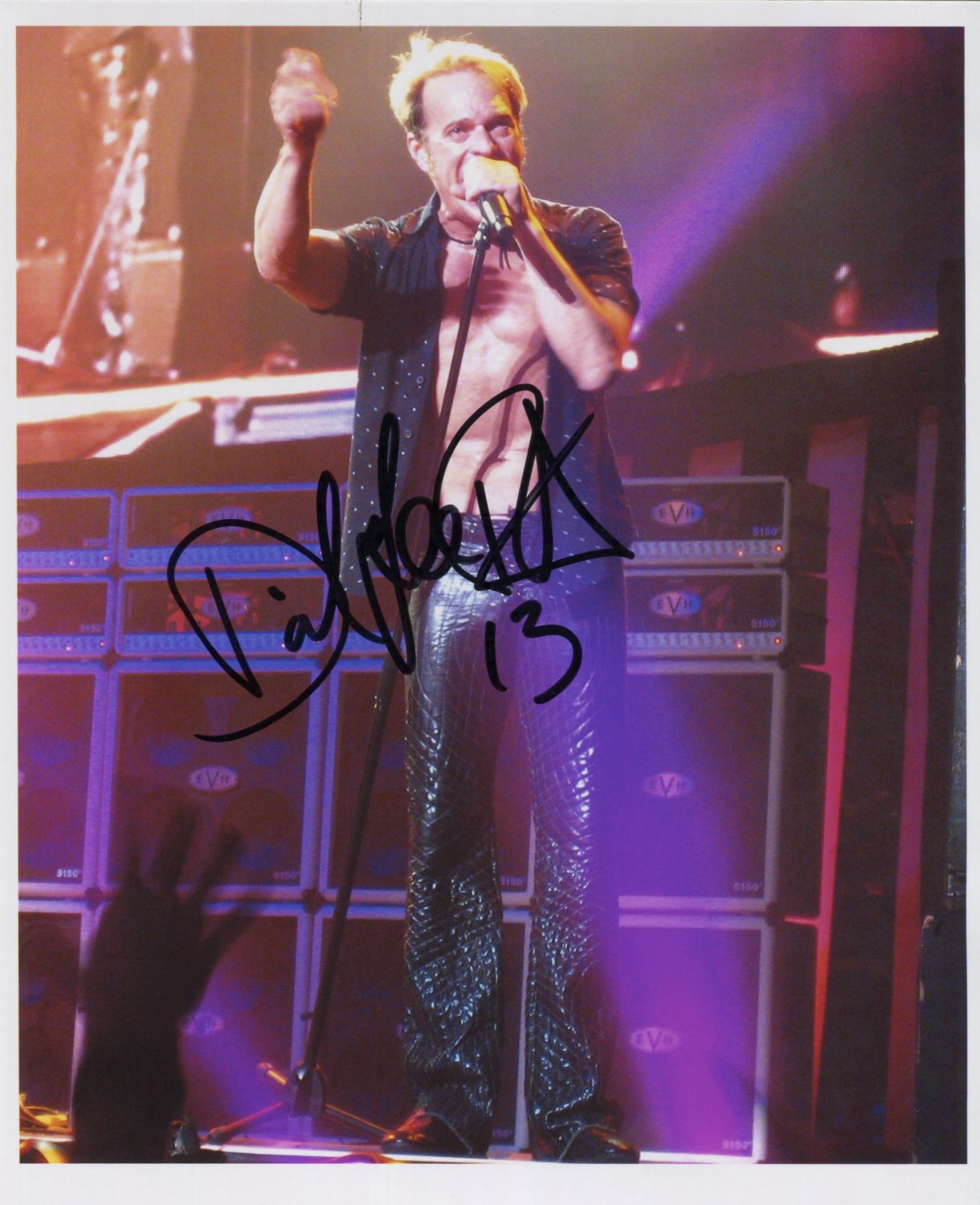 David Lee Roth SIGNED 8" x 10" Photo + Certificate Of Authentication 100% Genuine