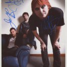 Manic Street Preachers FULLY SIGNED 8 x1 0 Photo + Certificate Of Authentication 100% Genuine