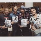 JLS (Boy Band) FULLY SIGNED 8" x 10" Photo + Certificate Of Authentication 100% Genuine
