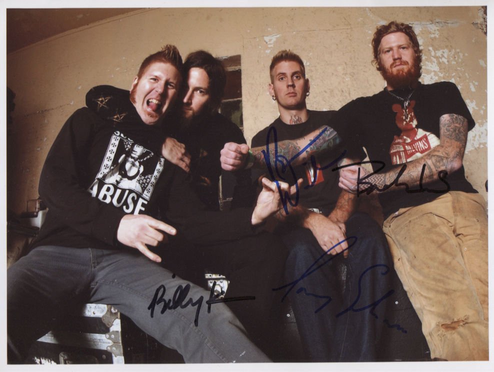 Mastodon (Band) FULLY SIGNED Photo + Certificate Of Authentication 100%
