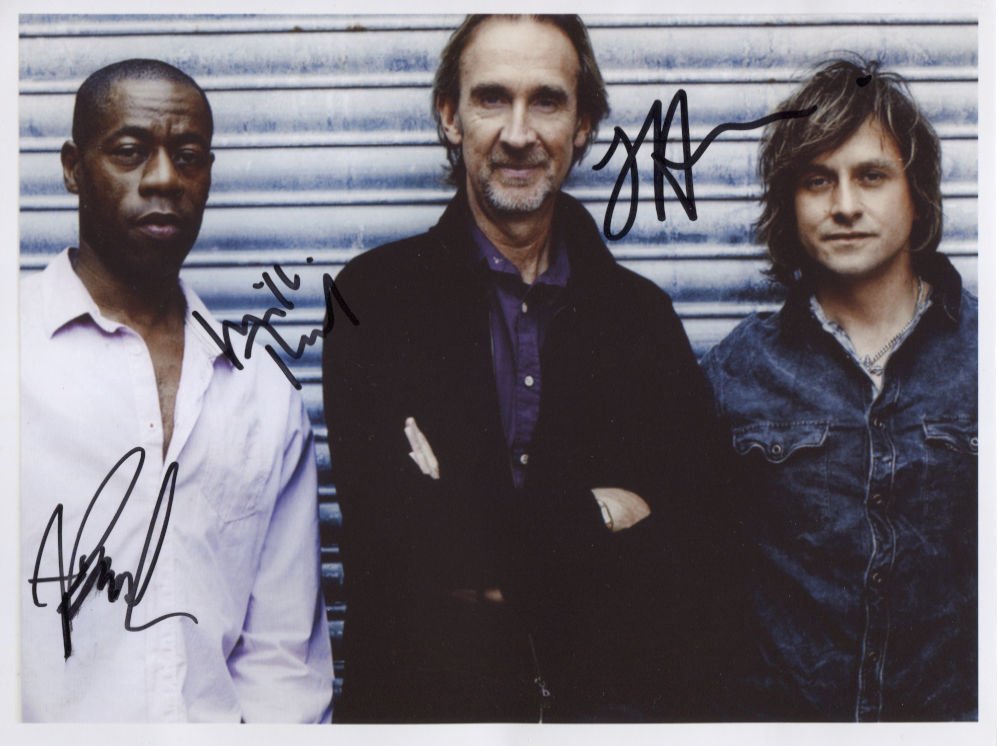 Mike Rutherford & Mechanics SIGNED Photo + Certificate Of Authentication 100% Genuine