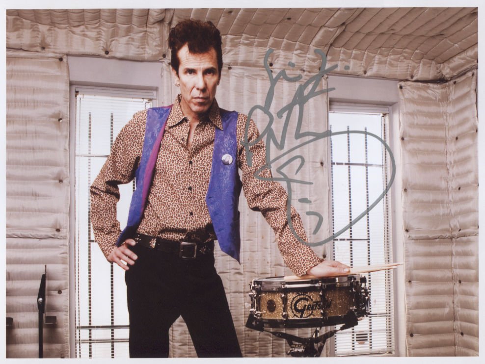 Slim Jim Phantom Stray Cats SIGNED Photo + Certificate Of Authentication 100% Genuine