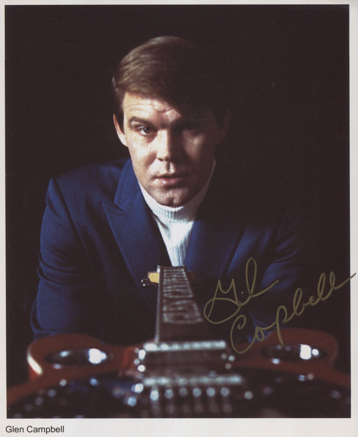Glen Campbell SIGNED 8" x 10" Photo + Certificate Of Authentication 100% Genuine