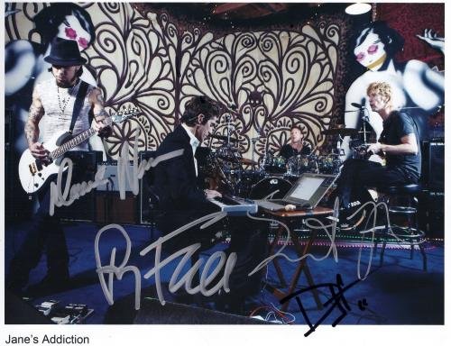 Janes Addiction SIGNED 8" x 10" Photo + Certificate Of Authentication  100% Genuine