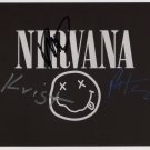 Nirvana (Band) Dave Grohl + Krist + Smear SIGNED Photo + Certificate Of Authentication 100% Genuine