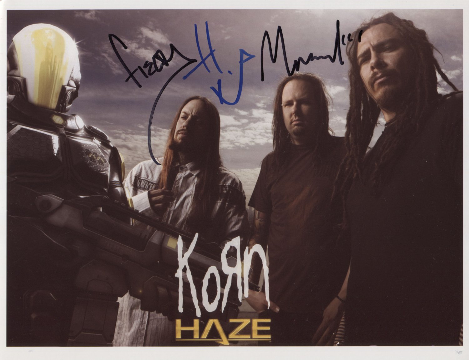 Korn (Band) SIGNED 8" x 10" Photo + Certificate Of Authentication  100% Genuine