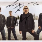 Nickelback FULLY SIGNED 8" x 10" Photo + Certificate Of Authentication  100% Genuine