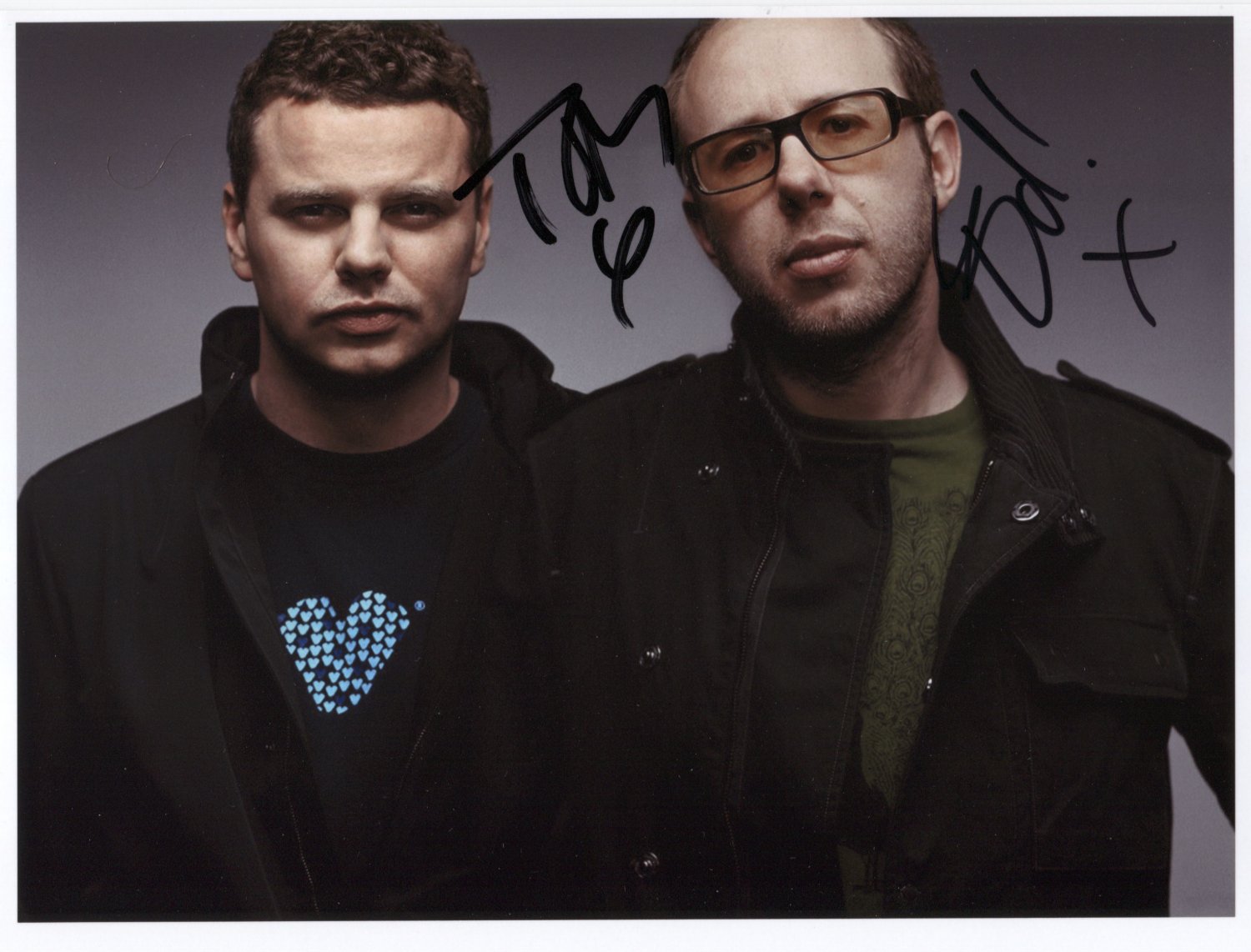 Chemical Brothers (Band) SIGNED 8" x 10" Photo + Certificate Of Authentication 100% Genuine