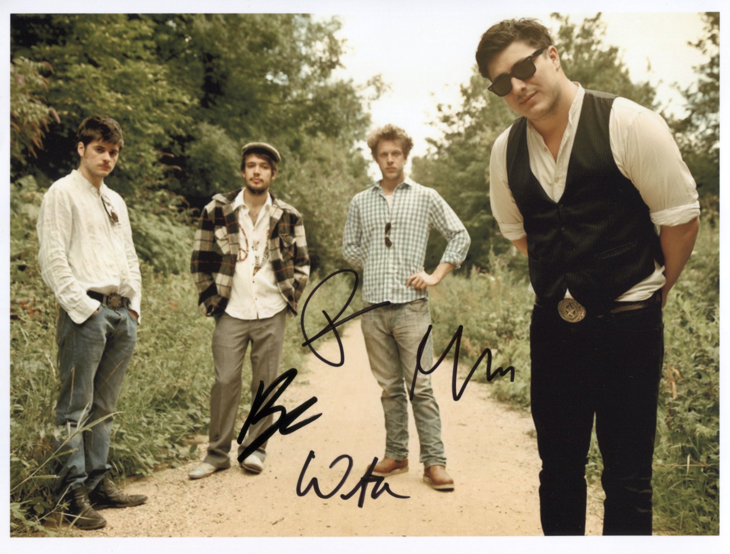 Mumford And Sons (Band) FULLY SIGNED Photo + Certificate Of Authentication  100% Genuine