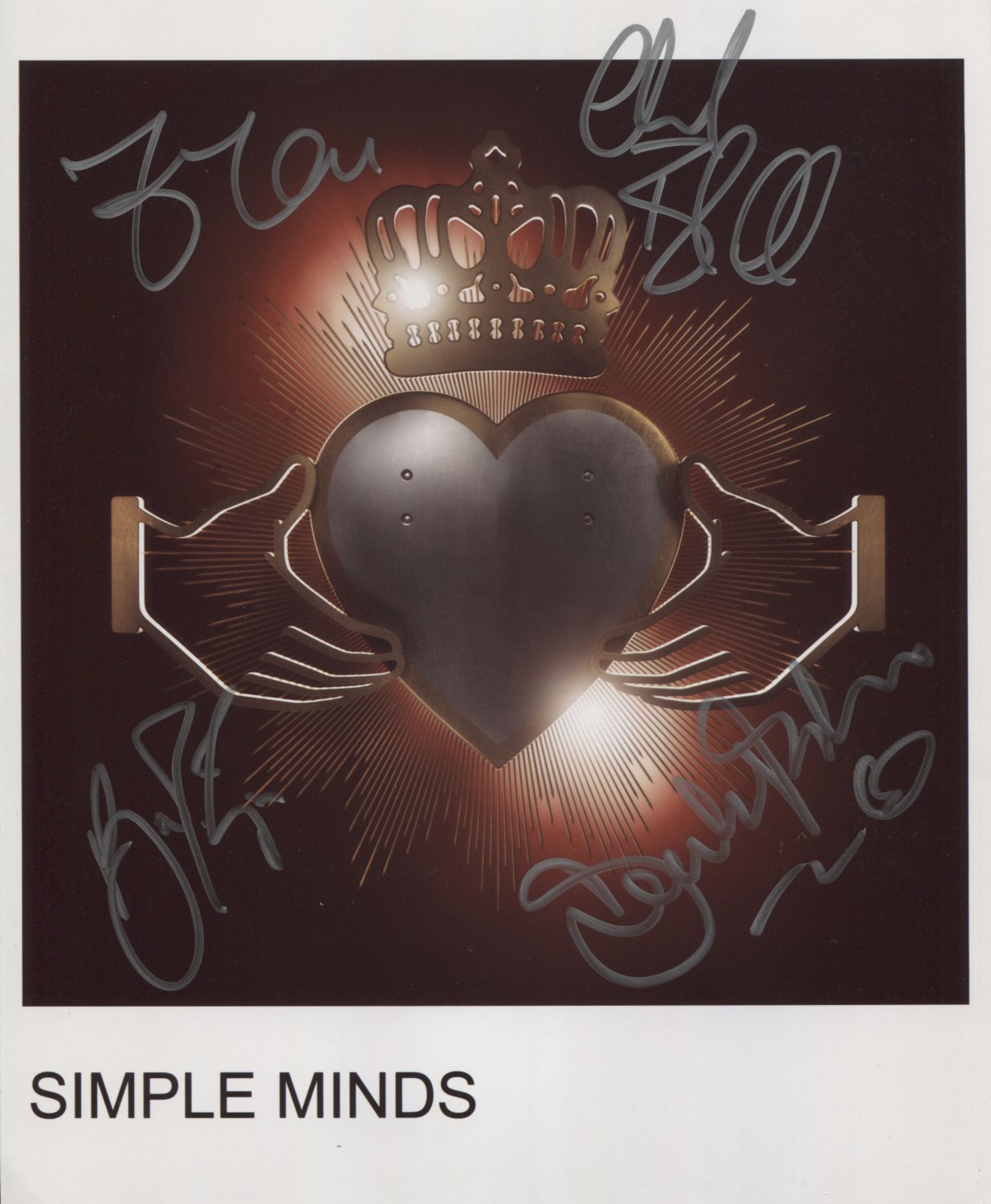 Simple Minds FULLY SIGNED Photo + Certificate Of Authentication  100% Genuine
