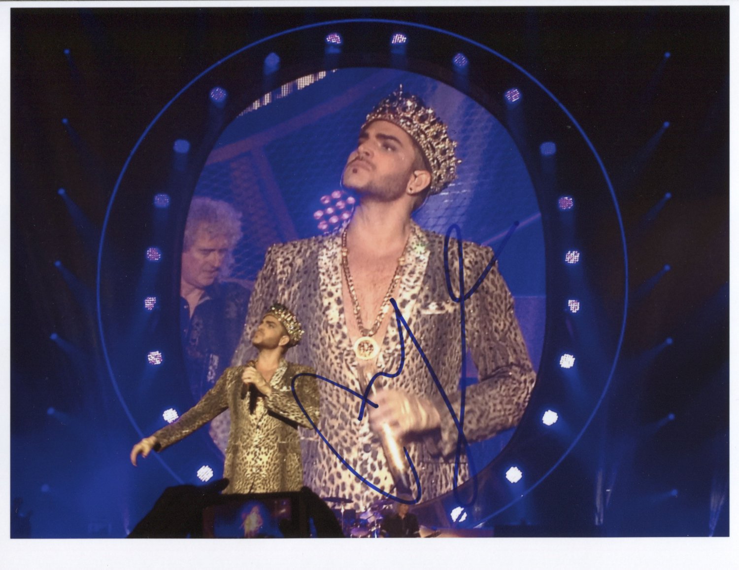 Adam Lambert (Queen Singer) SIGNED Photo + Certificate Of