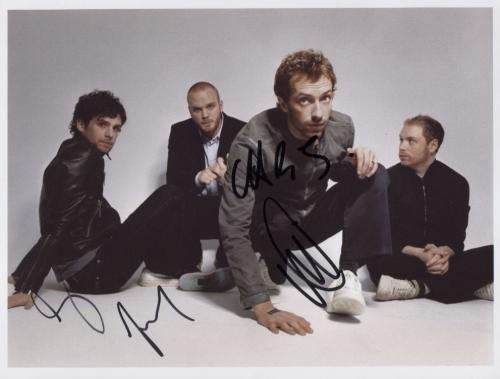 Coldplay (Band) FULLY SIGNED Photo + Certificate Of Authentication 100% Genuine