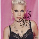 Pink Alicia Beth Moore SIGNED 8" x 10" Photo + Certificate Of Authentication  100% Genuine