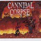 Cannibal Corpse (Band) FULLY SIGNED 8" x 10" Photo + Certificate Of Authentication 100% Genuine